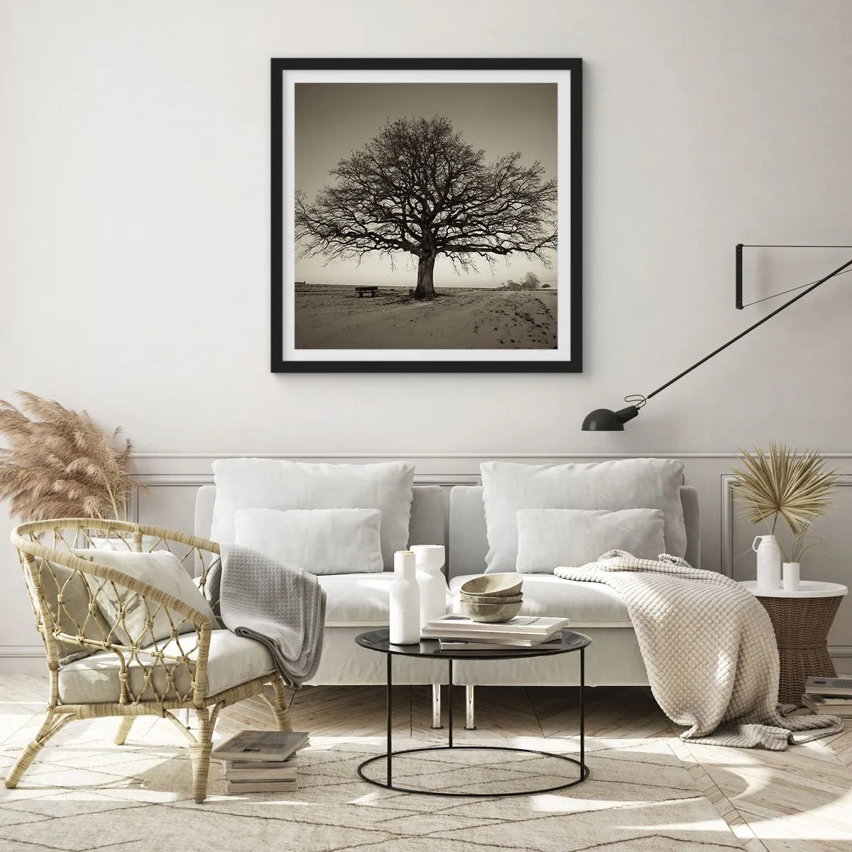 Plakat i sort ramme - Herfra og til evigheden - 30x30 cm