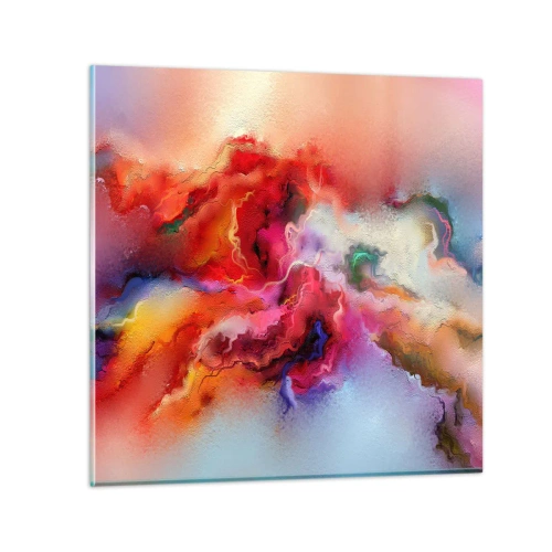 Billede på glas - Sådan fanger du drømmen - røg - 60x60 cm