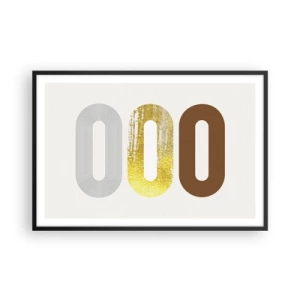 Plakat i sort ramme - Åhhh! - 91x61 cm