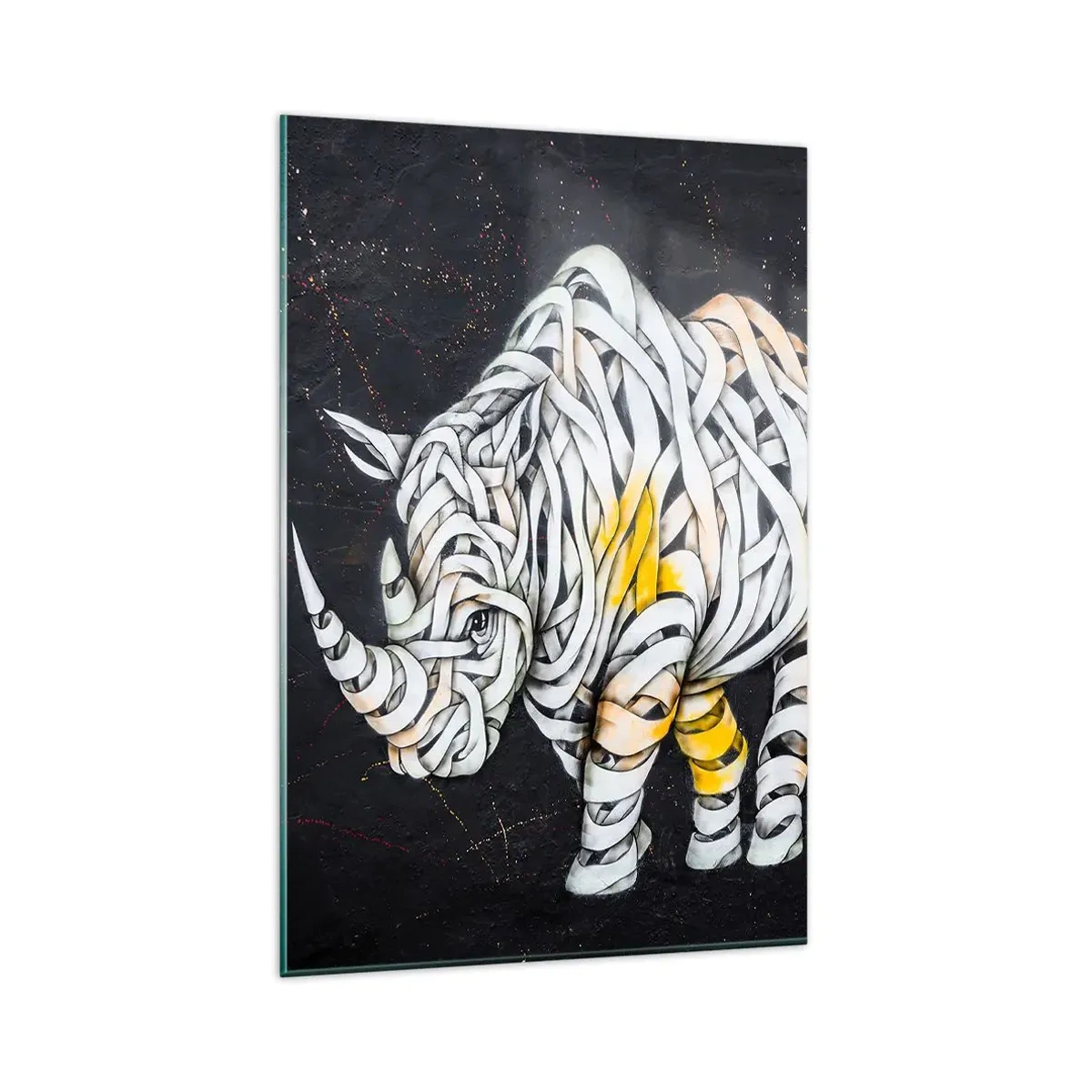 Billede på glas - Afstumpethed er en myte - 80x120 cm
