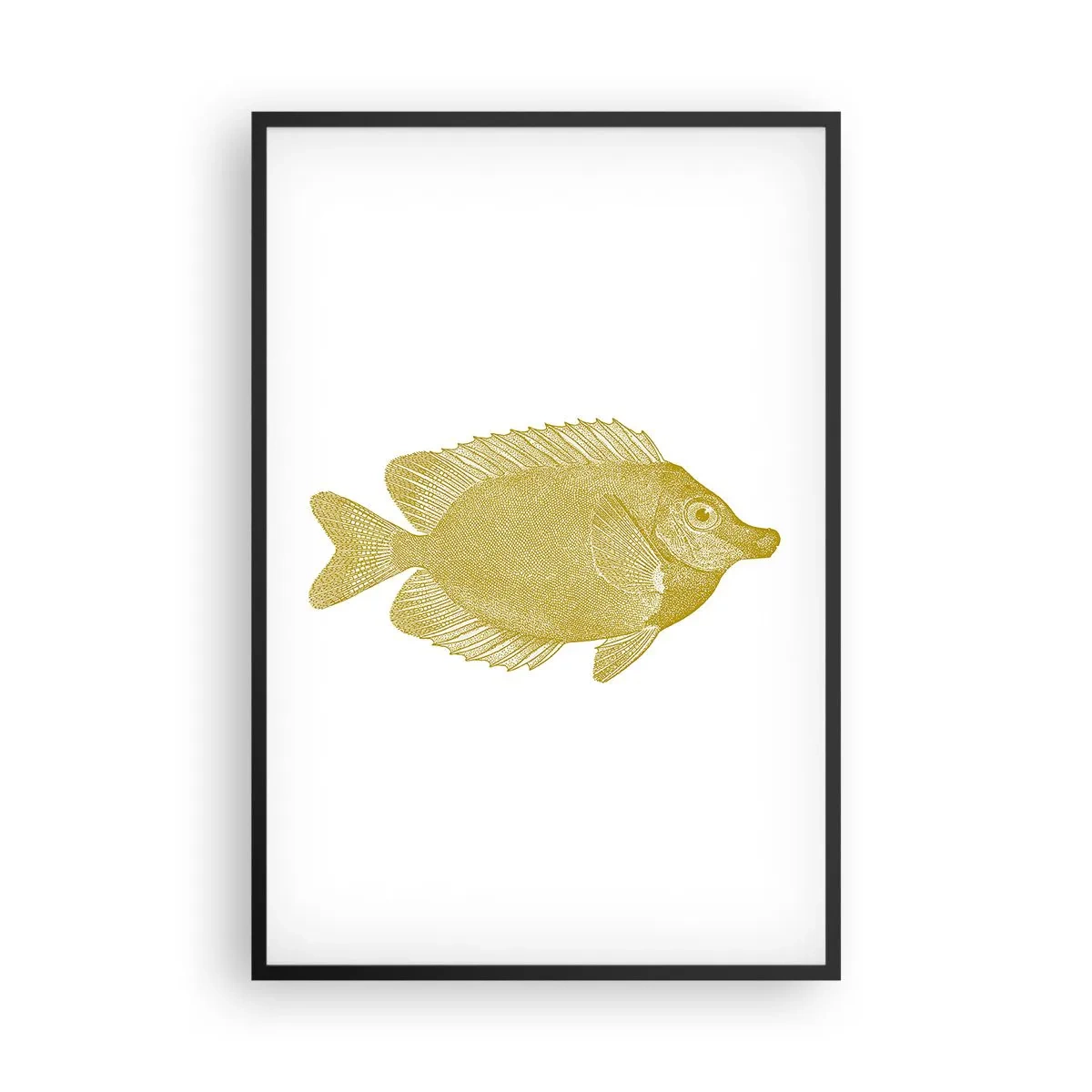 Plakat i sort ramme - Fisk og det er det - 61x91 cm