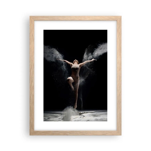 Plakat i ramme af lyst egetræ - Elfer findes - 30x40 cm