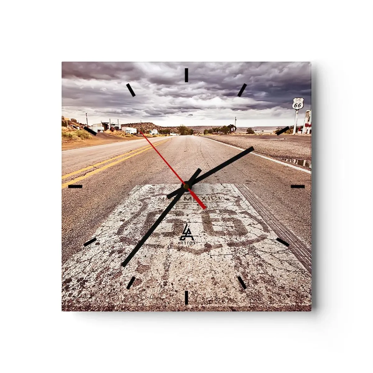Vægur, Uret - Mother Road - amerikansk legende - 30x30 cm