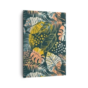 Lærredstryk - Billede på lærred - Løvrig fantasi - 50x70 cm