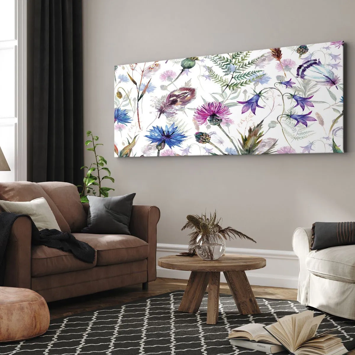 Lærredstryk - Billede på lærred - Polsk herbarium - 120x50 cm