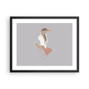 Plakat i sort ramme - Omrids af nåde - 50x40 cm