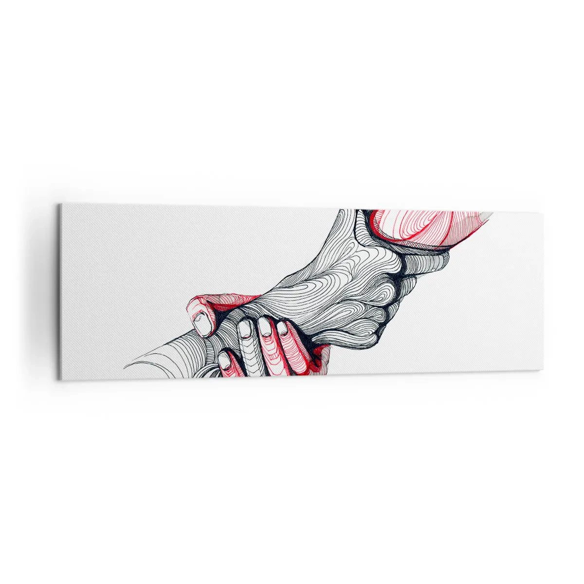Lærredstryk - Billede på lærred - Du er i gode hænder - 160x50 cm