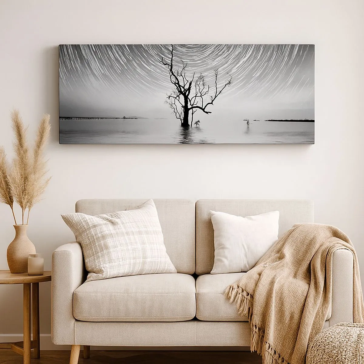 Lærredstryk - Billede på lærred - En natursymfoni - 100x40 cm