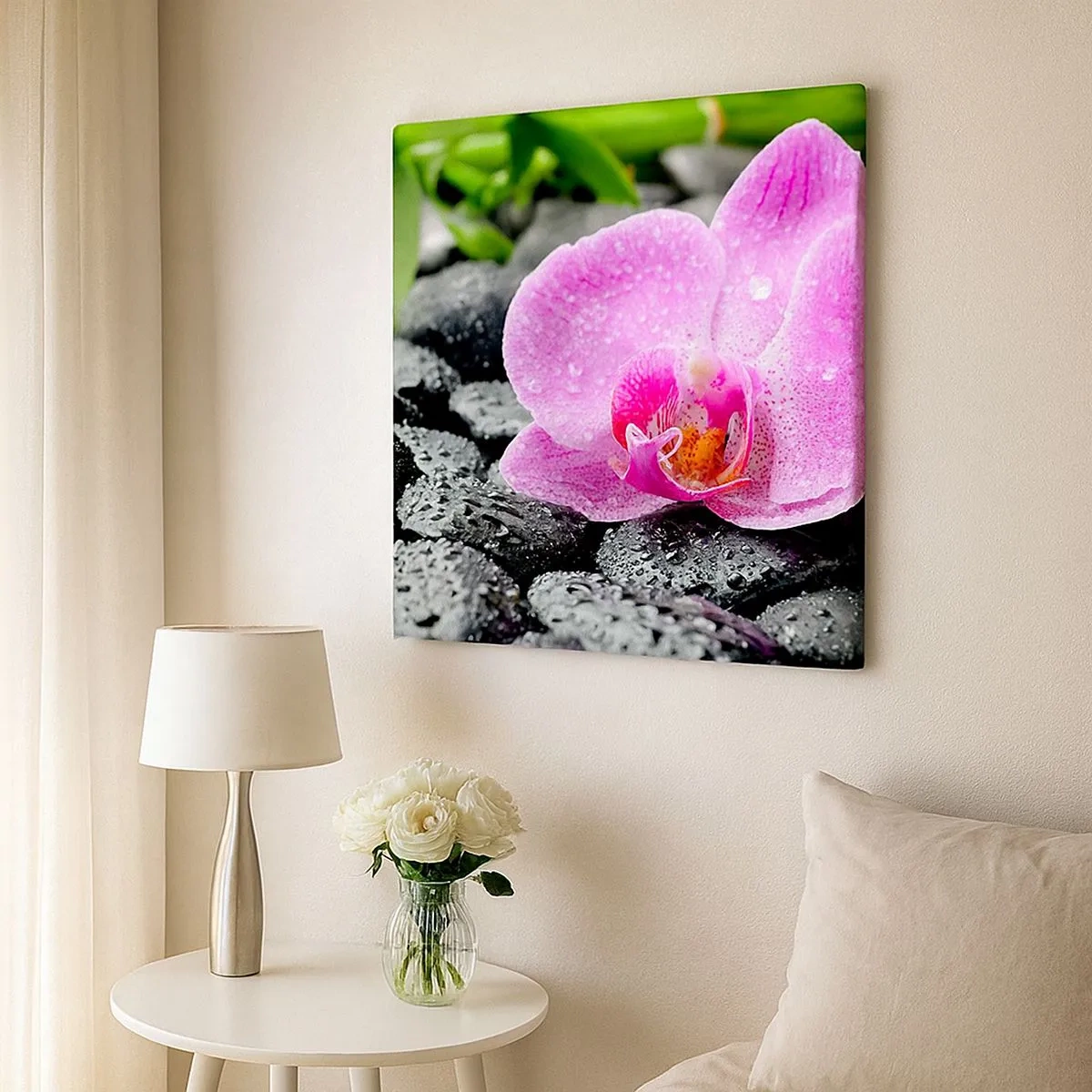 Lærredstryk - Billede på lærred - Som et åbent hjerte - 30x30 cm