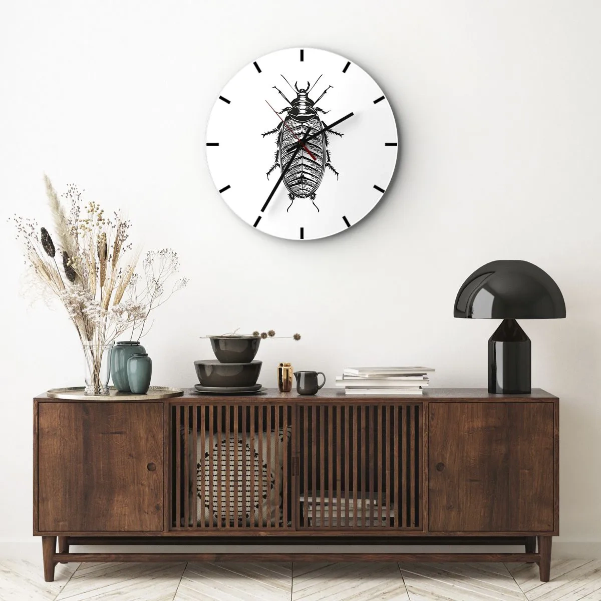 Vægur, Uret - Sikke et eksemplar! - 30x30 cm