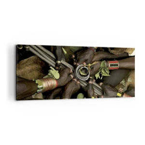 Lærredstryk - Billede på lærred - Vi er sammen - 100x40 cm