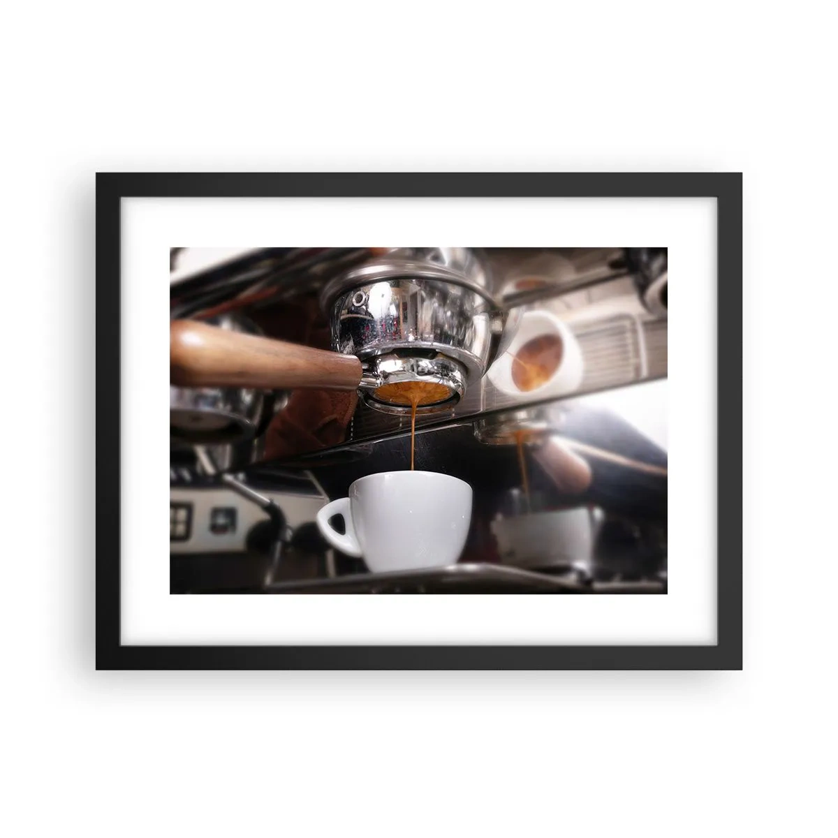 Plakat i sort ramme - Et godt øjeblik på dagen - 40x30 cm