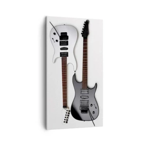 Lærredstryk - Billede på lærred - Harmoni af former - 45x80 cm