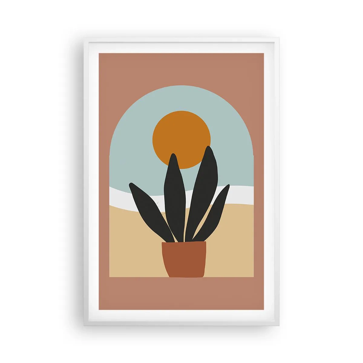 Plakat i hvid ramme - Små glæder - 61x91 cm