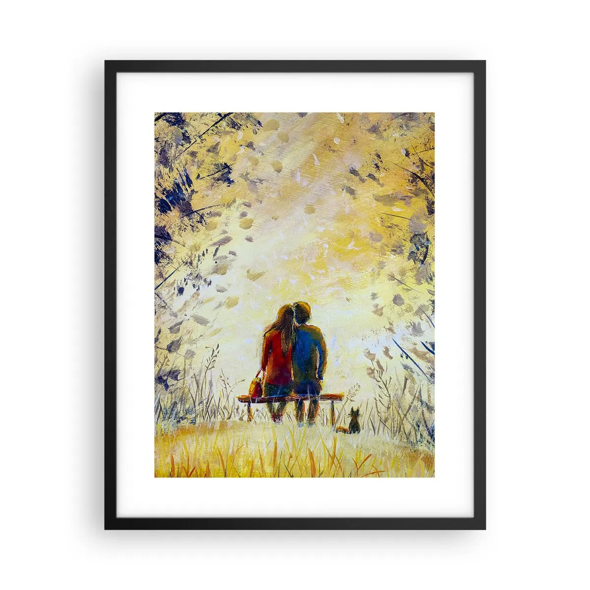 Plakat i sort ramme - Et magisk øjeblik - 40x50 cm
