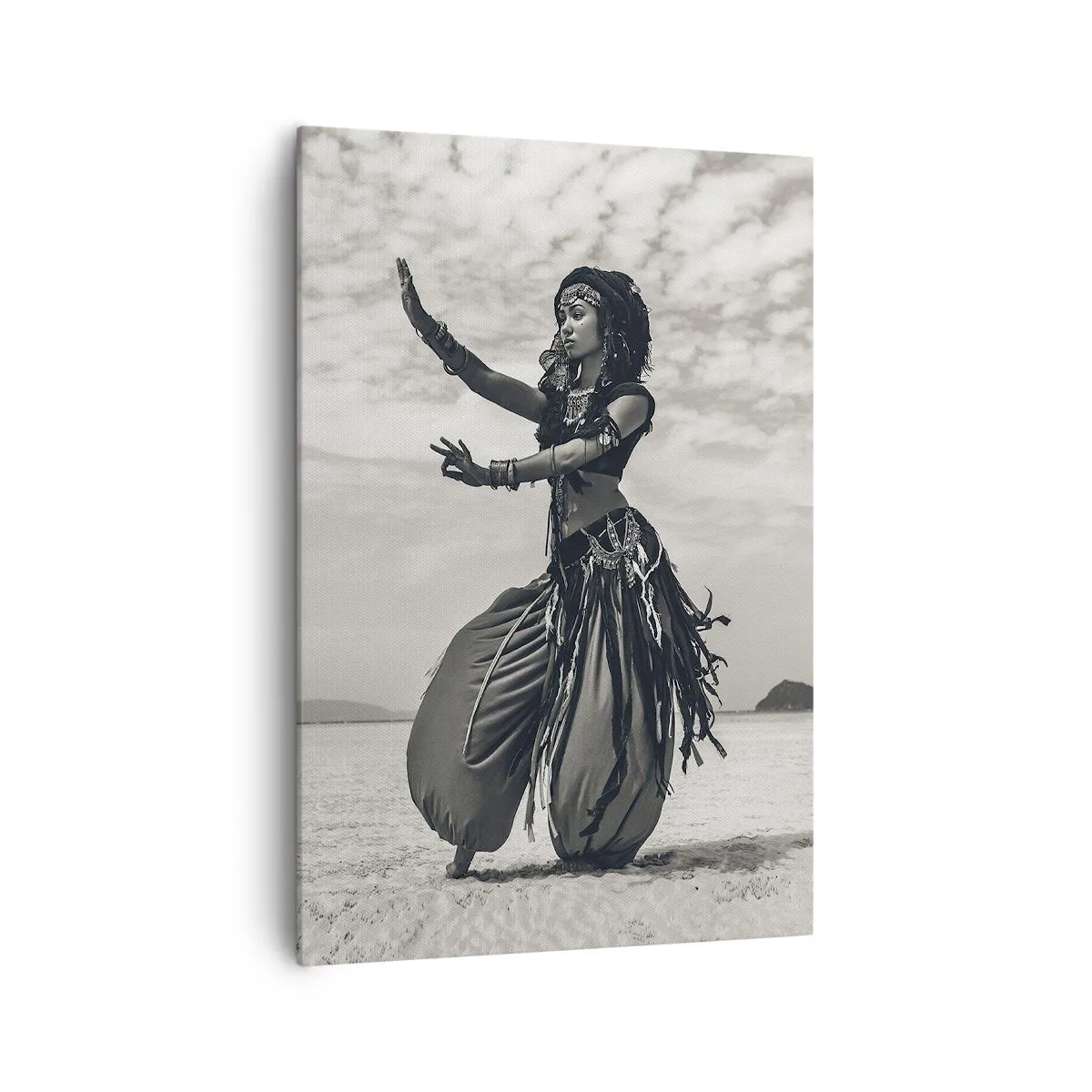 Lærredstryk - Billede på lærred - Dans på de sydlige øer - 70x100 cm