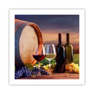 Plakat - Livet har smag her - 50x50 cm