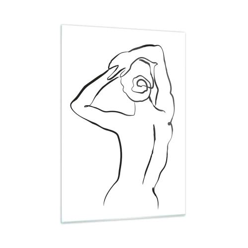 Billede på glas - Handling om morgenen - 50x70 cm