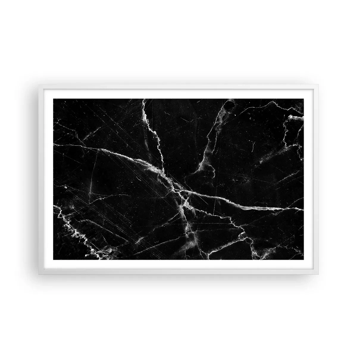 Plakat i hvid ramme - Stenens hemmelige liv - 91x61 cm