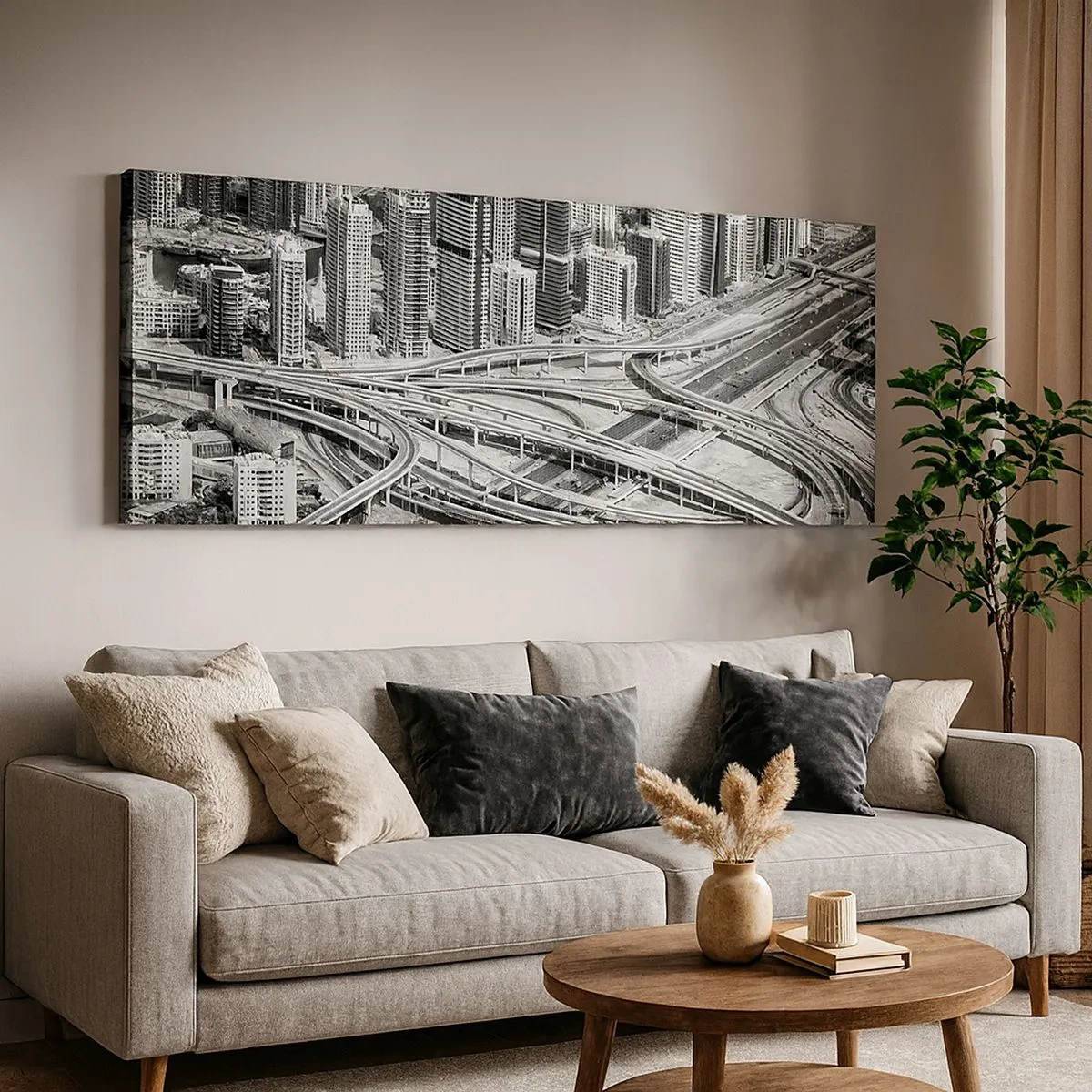 Lærredstryk - Billede på lærred - Dubai - den umulige by - 100x40 cm