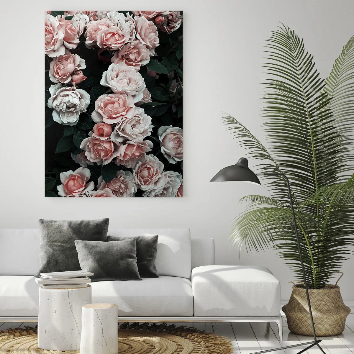 Billede på glas - Lyserød ansamble - 50x70 cm