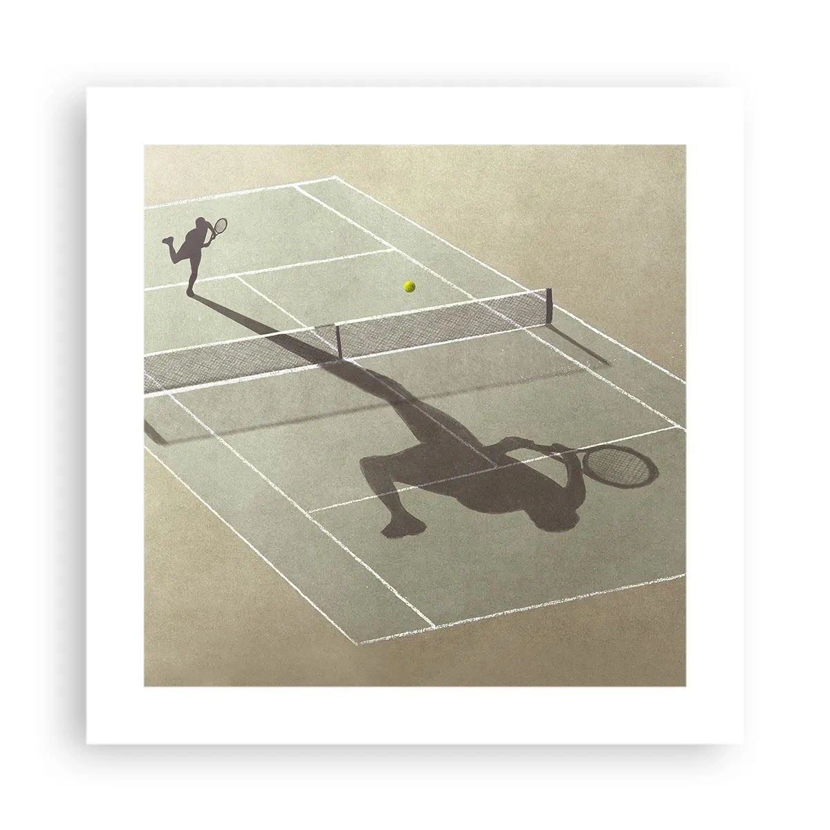 Plakat - Overvind dig selv - 40x40 cm