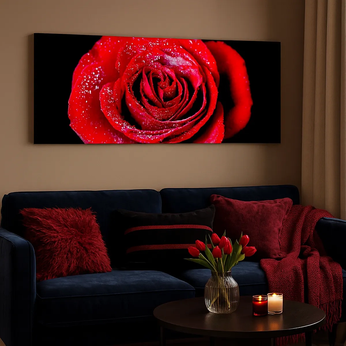 Lærredstryk - Billede på lærred - Det er kærlighed - 30x30 cm