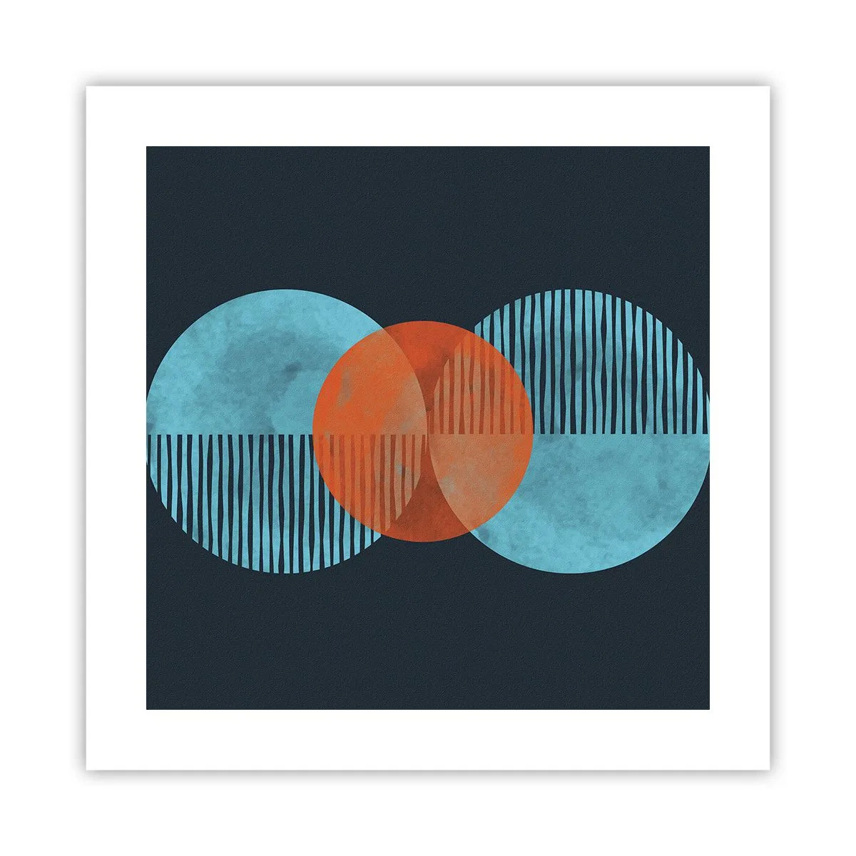 Plakat - Symmetrisk sammensætning - 40x40 cm