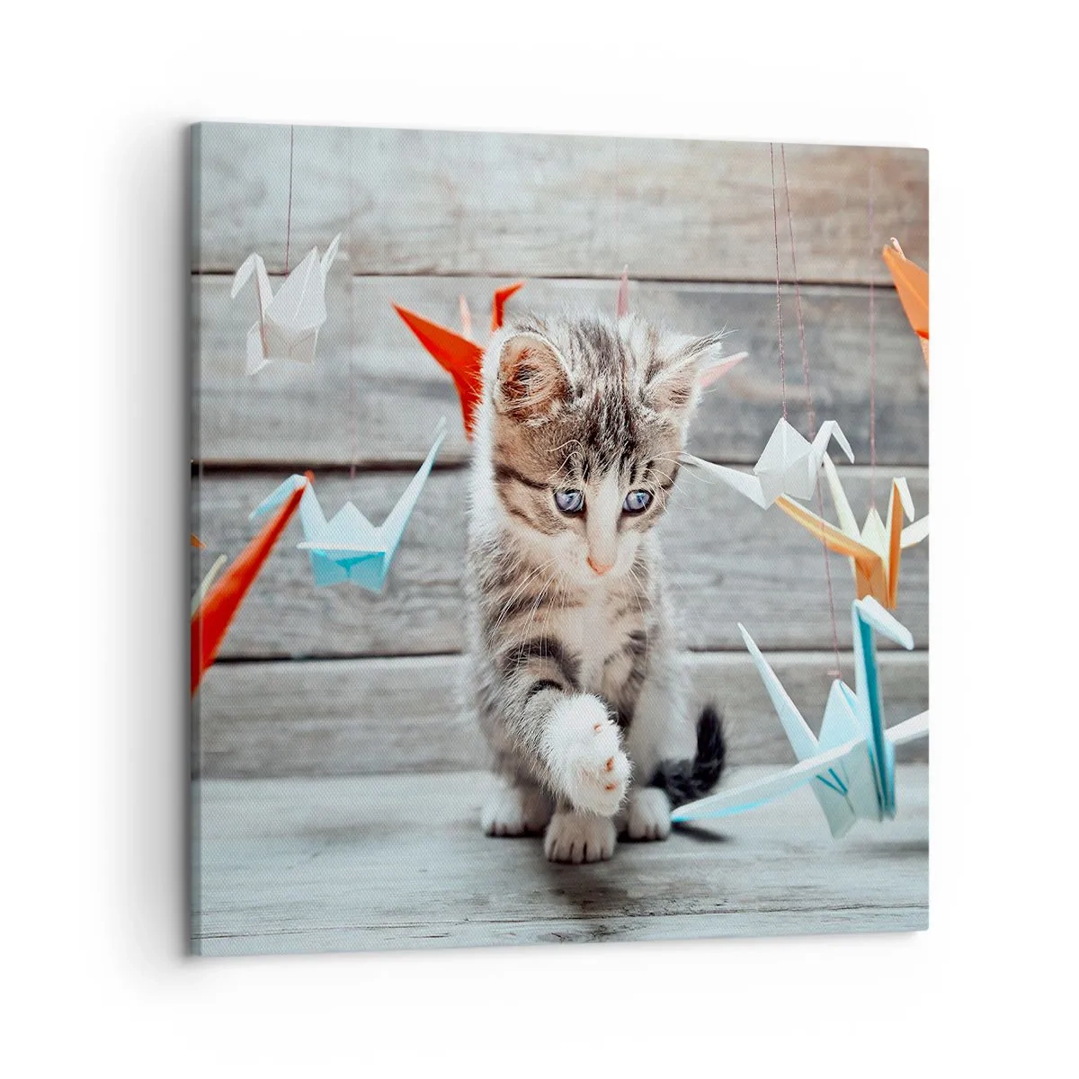 Lærredstryk - Billede på lærred - Første lektion - 50x50 cm