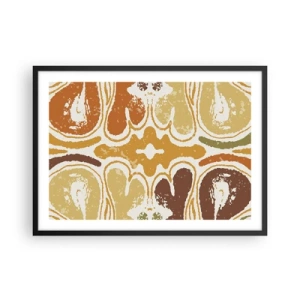 Plakat i sort ramme - Sentimental abstraktion - 70x50 cm