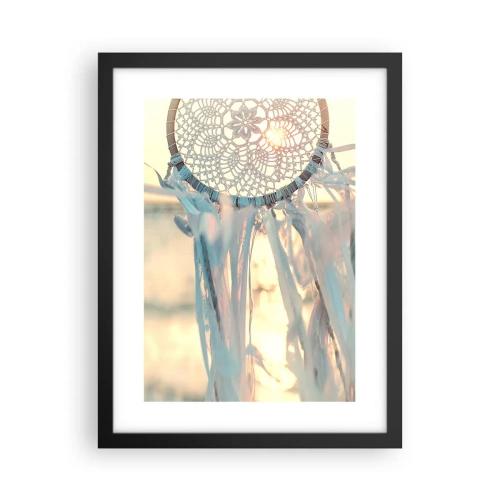 Plakat i sort ramme - Totem med blonder - 30x40 cm