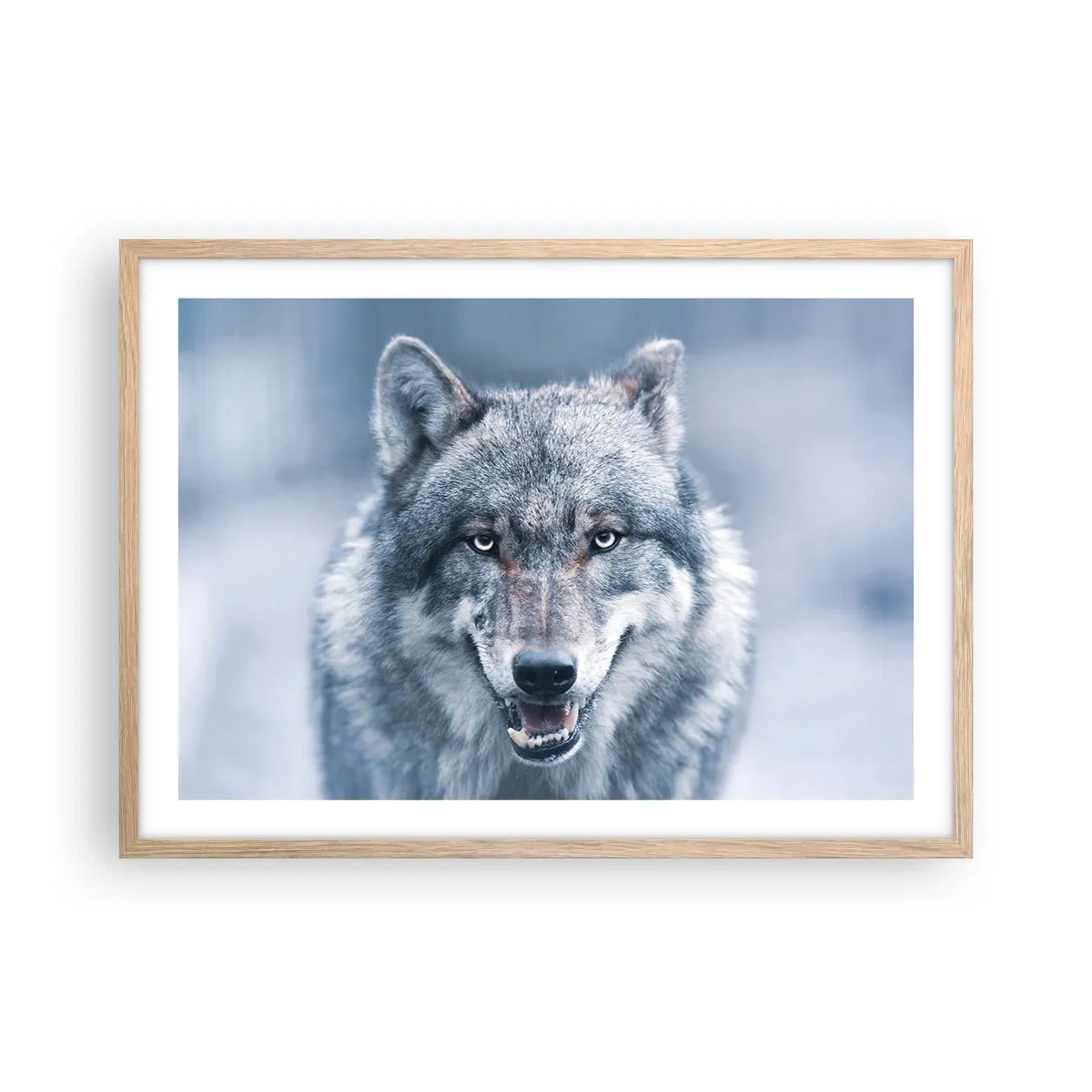 Plakat i ramme af lyst egetræ - Vil du tage udfordringen op? - 70x50 cm