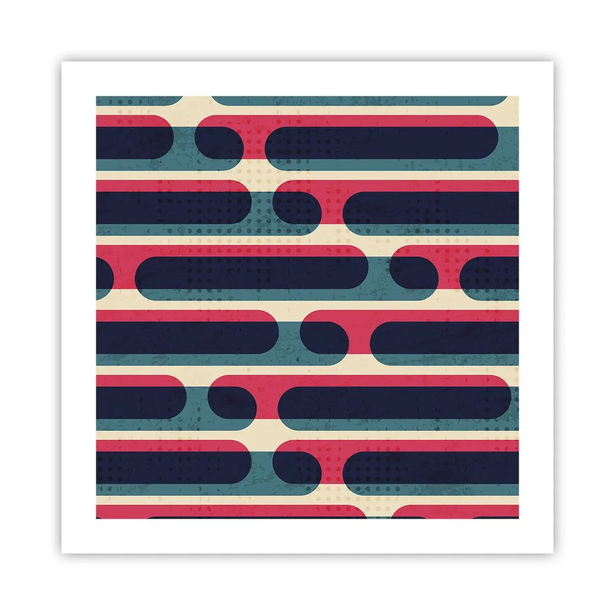 Plakat - Indad og fremad - 50x50 cm