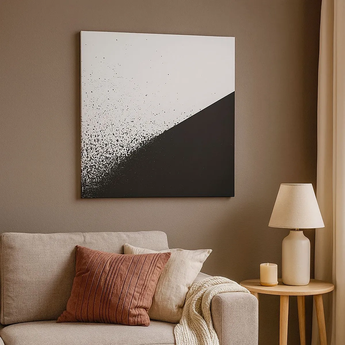 Lærredstryk - Billede på lærred - Hurtigere og hurtigere, mere og mere - 30x30 cm