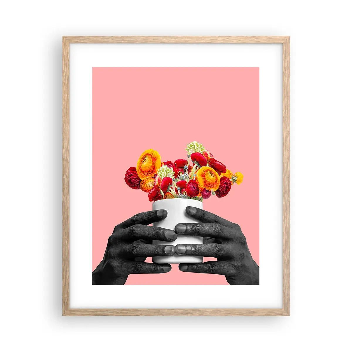 Plakat i ramme af lyst egetræ - Livets apotheose - 40x50 cm