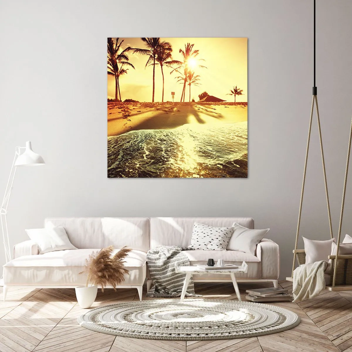 Lærredstryk - Billede på lærred - Eftermiddag i Californien - 60x60 cm