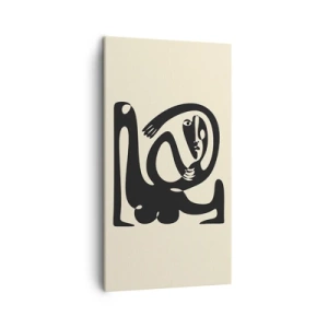 Lærredstryk - Billede på lærred - Næsten Picasso - 45x80 cm