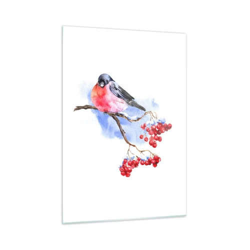 Billede på glas - Vinter i farver - 50x70 cm