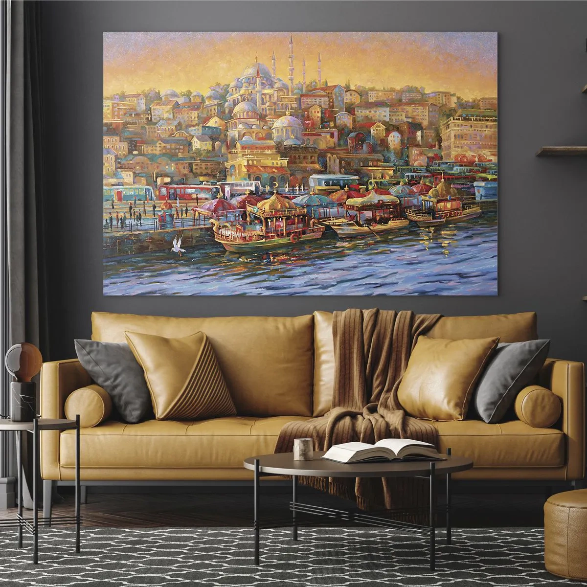 Billede på glas - En historie fra Istanbul - 100x70 cm