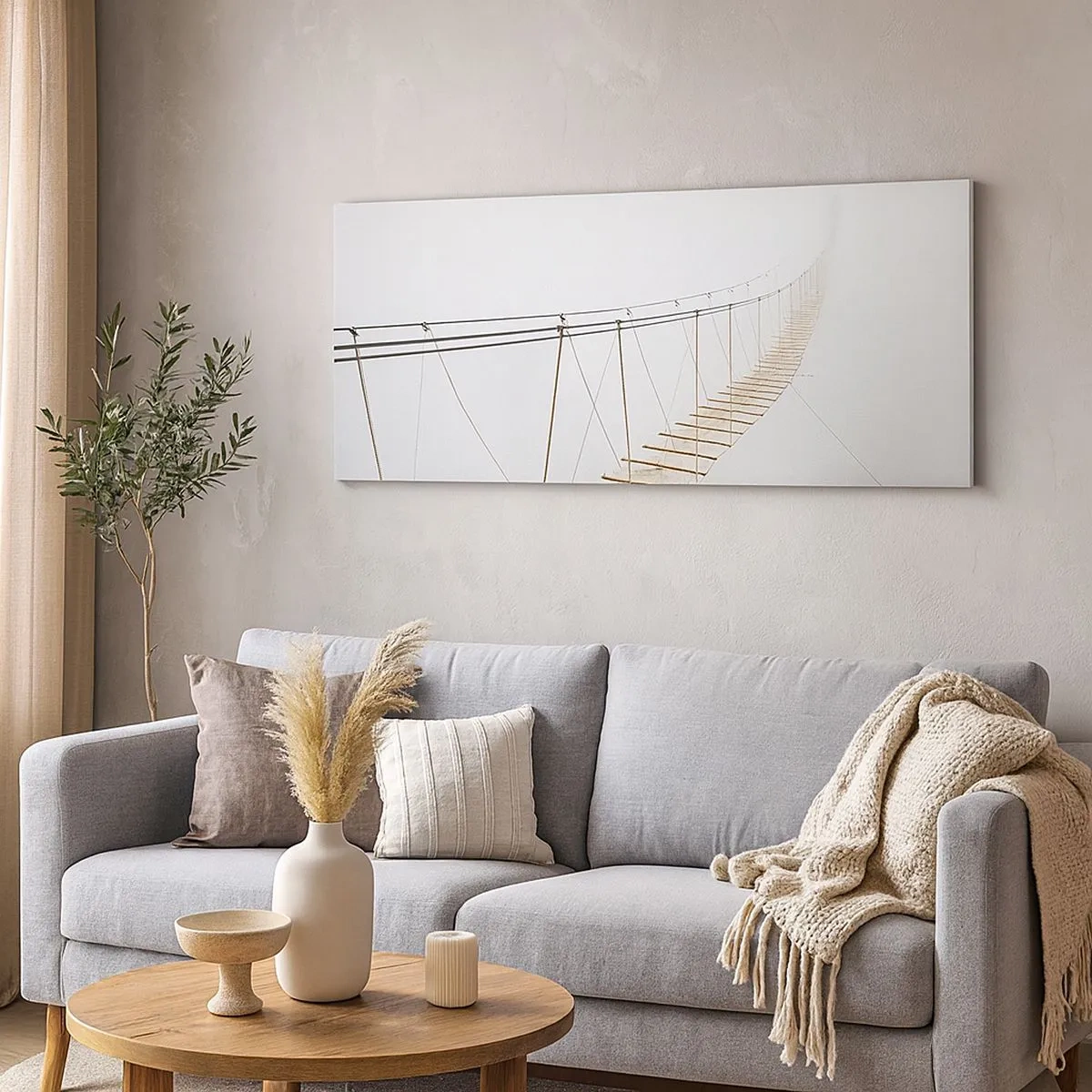 Lærredstryk - Billede på lærred - Hvor vil det føre dig hen? - 100x40 cm