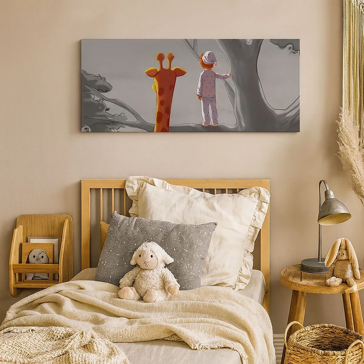 Lærredstryk - Billede på lærred - Det sker virkelig - 100x40 cm