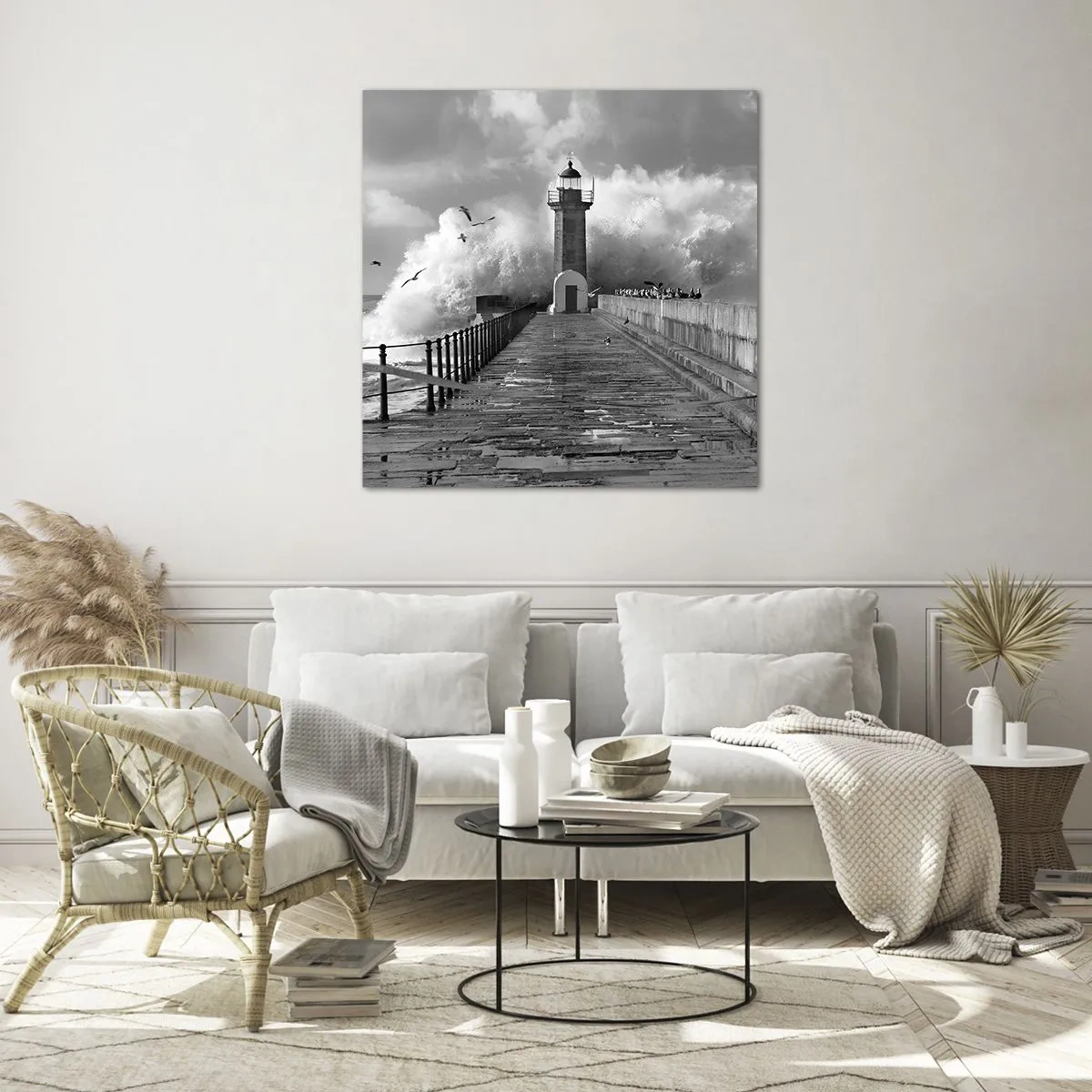 Billede på glas - Frygtløs - 60x60 cm