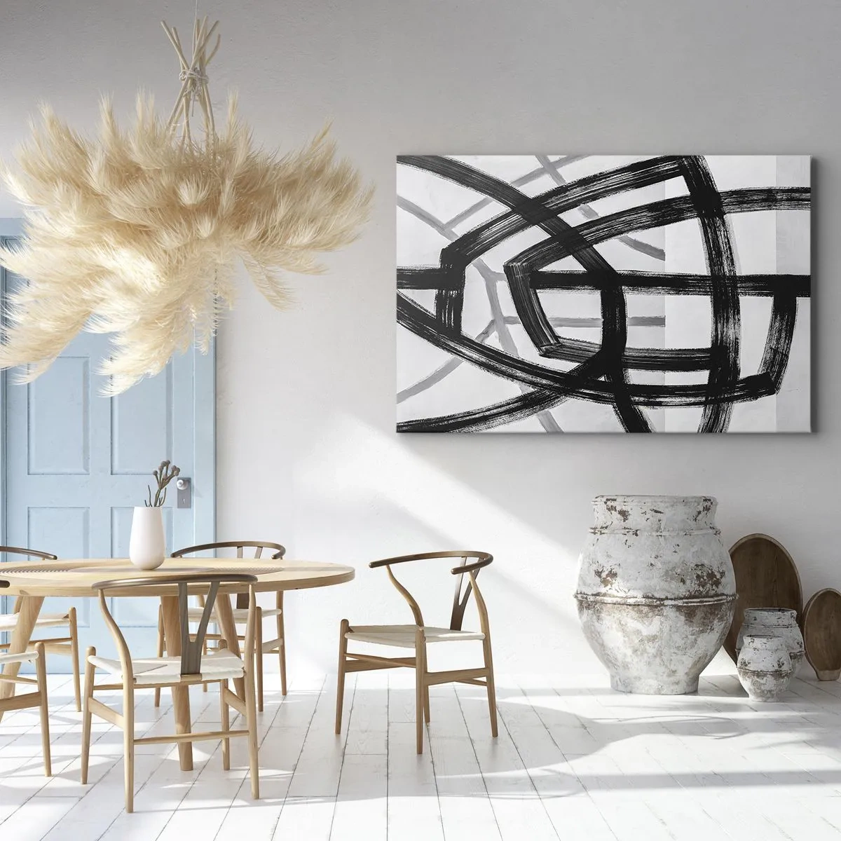 Lærredstryk - Billede på lærred - Opbygning af dybde - 100x70 cm