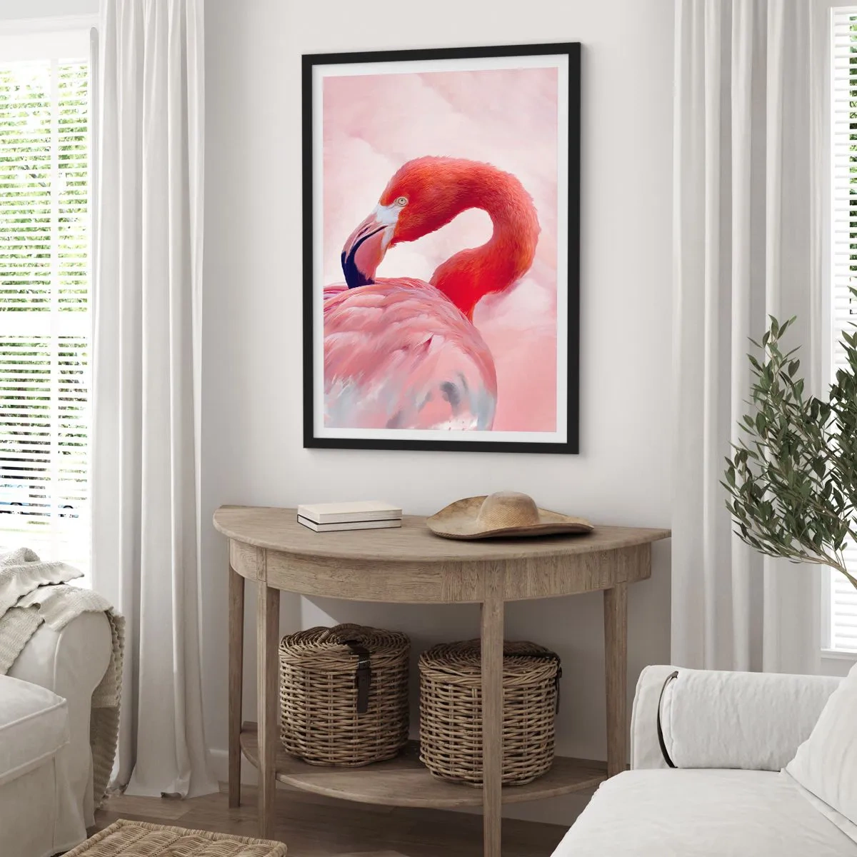Plakat i sort ramme - Fugleskønhed - 40x50 cm