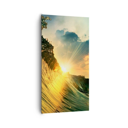 Lærredstryk - Billede på lærred - Surfer, hvor er du? - 65x120 cm