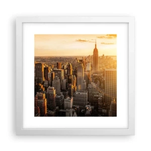 Plakat i hvid ramme - At vokse i solen - 30x30 cm