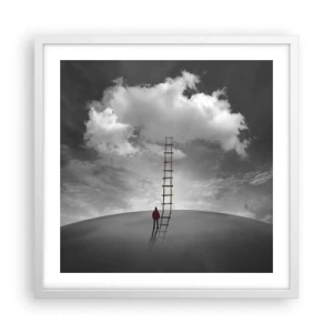 Plakat i hvid ramme - Alt er muligt - 50x50 cm