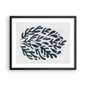 Plakat i sort ramme - Naturens former - 50x40 cm