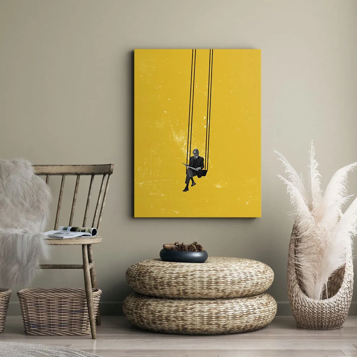 Lærredstryk - Billede på lærred - En dag som alle andre - 50x70 cm