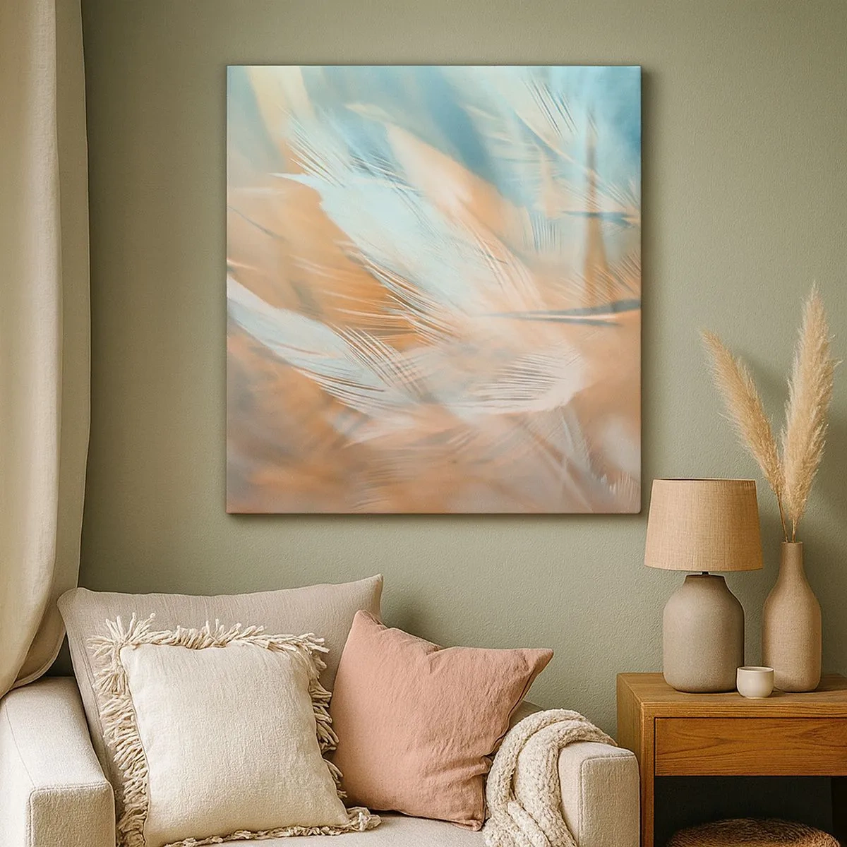 Lærredstryk - Billede på lærred - I mildhedens land - 30x30 cm